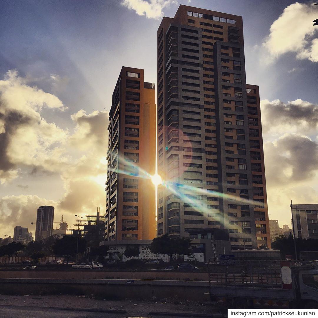Shine 💫 Through. beirut  lebanon  weekend  sunset  livelovelebanon ... (Beirut, Lebanon)