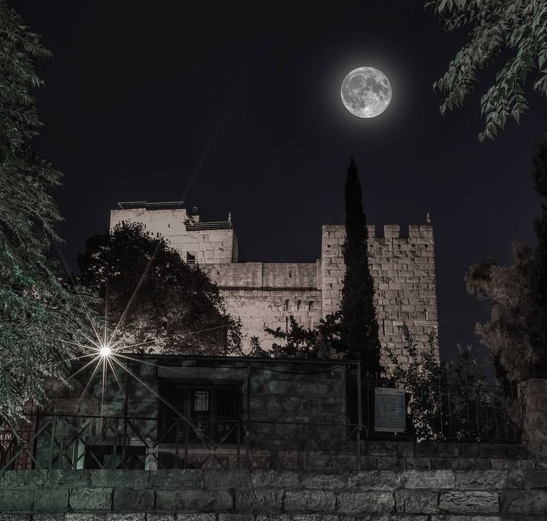 Since the beginning of time, this same moon inspired us humans to write... (Byblos, Lebanon)