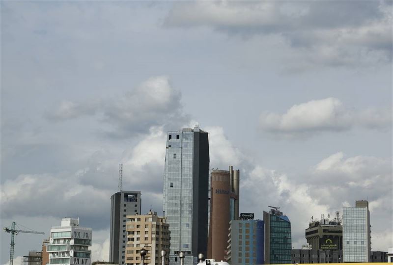 Sinn el Fil skyline in a cloudy day. ..  cityphotos  cityskyline ...