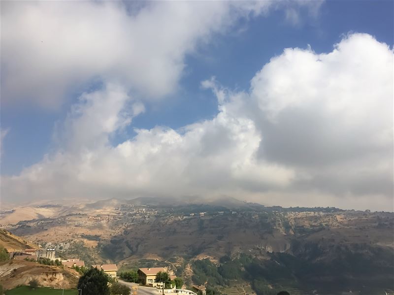 Sitting on  cloudnine  mountain  mountainview  mountainlove  clouds ... (Lebanon)
