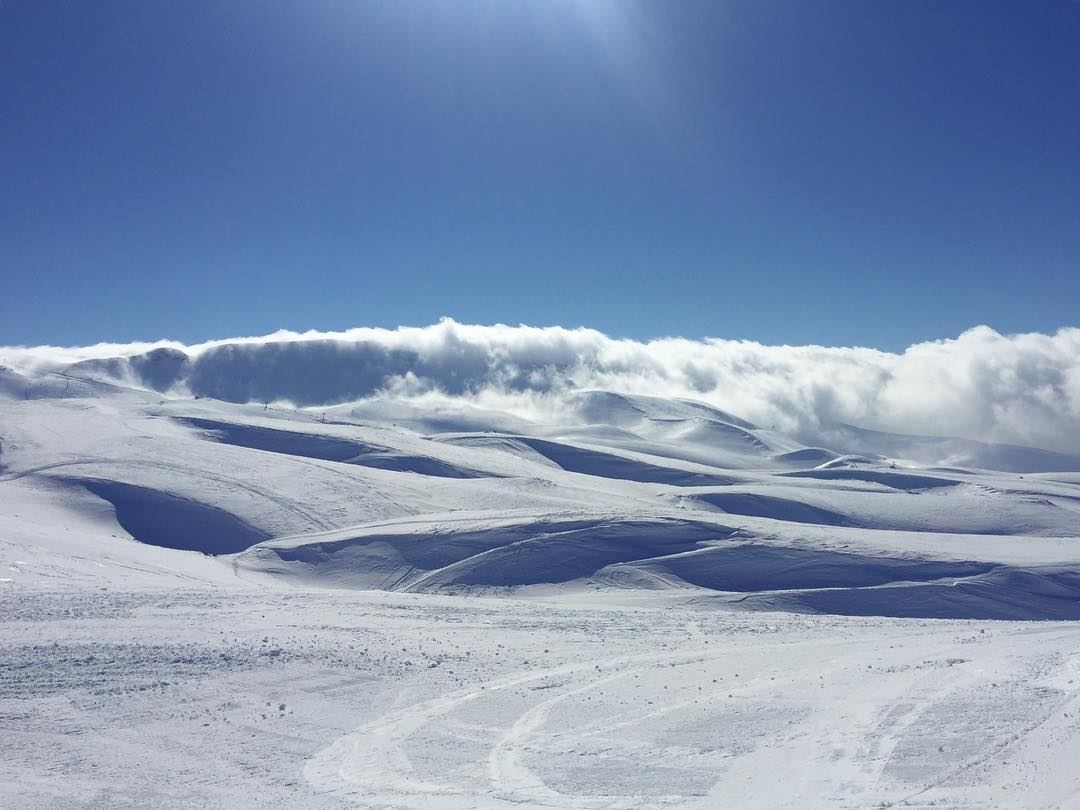 Skiing above the clouds ⛷💙  kulturoscope  sport  ski  snow  bluesky ...