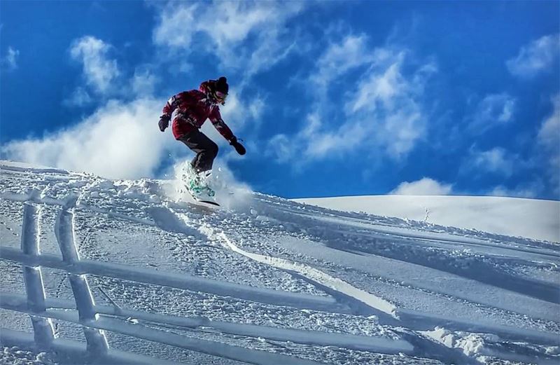  snow❄️ is everywhere  powpow  2017  snowboarding  faraya  mzaar ...