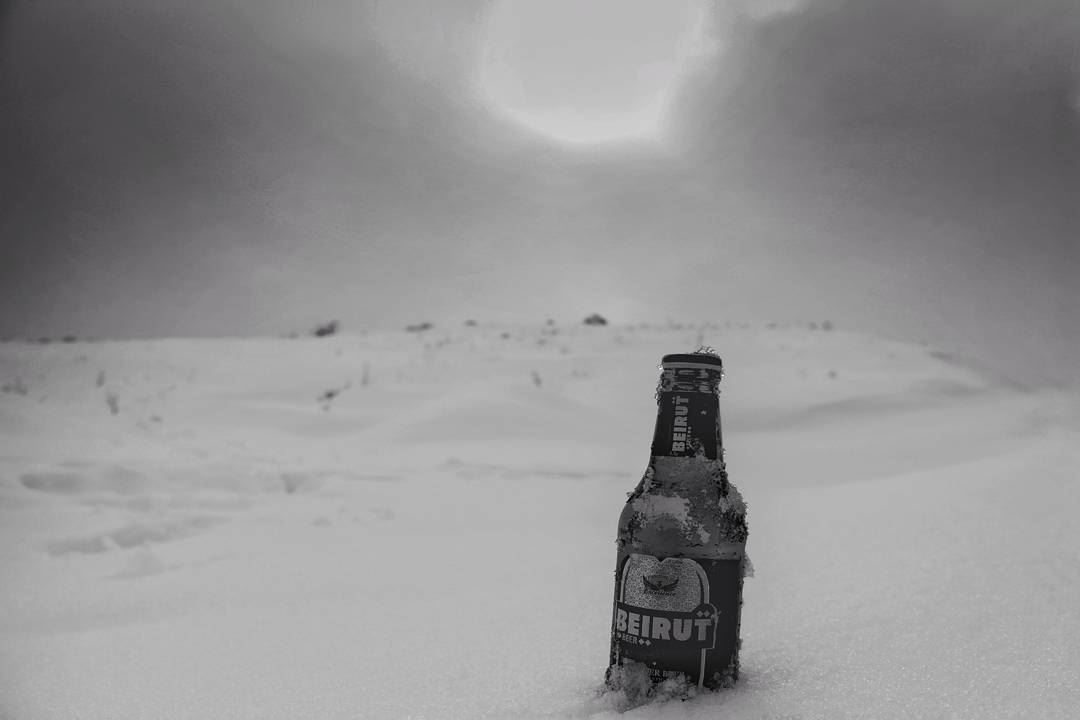 snowshoeing  snow  sniwwhite  hikinglife  hiking  beer  beers  beirutbeer... (Jabal Şannīn)