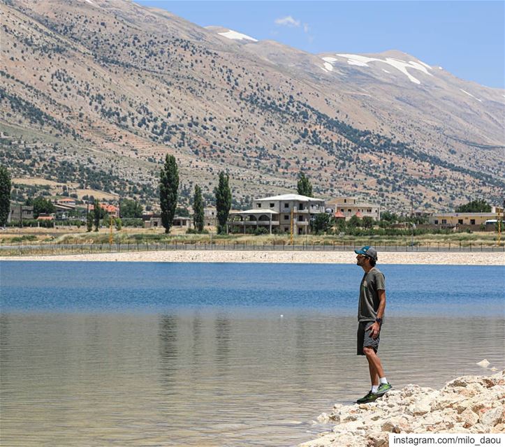 So you keep your ocean, I'll take the lake.🌊🚣🌍⛰🏔🌲  thenorthface ... (El Yammoûné, Béqaa, Lebanon)