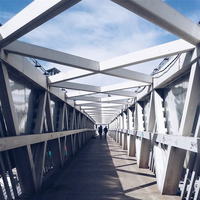 "Some bridges are not just for crossing"... bridge  metallic ... (Amaret Chalhoub)