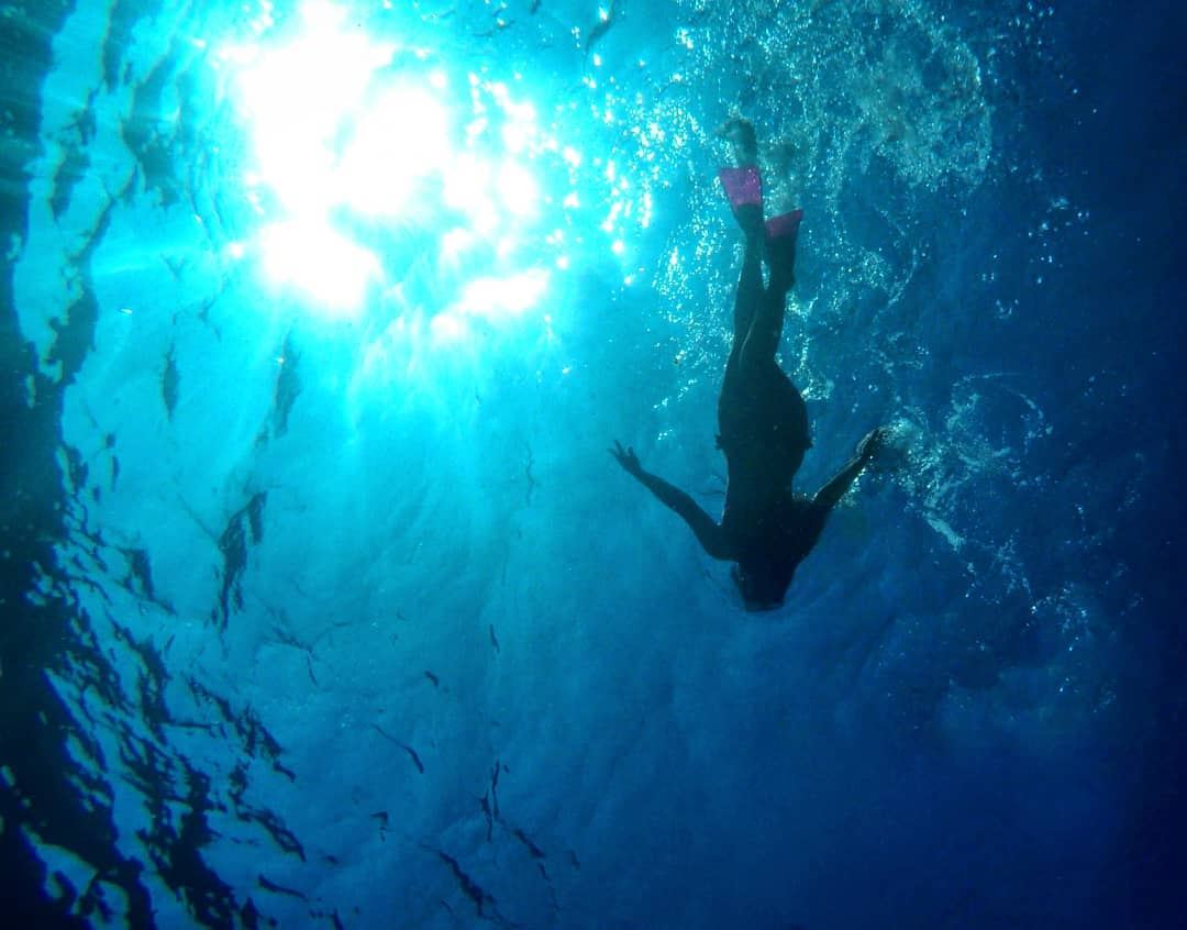  Somewhere  Deep In The  Ocean 💙 Swimming  Ramkin  Island  Lebanon 🇱🇧... (Ramkîne)