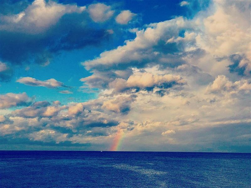 Somewhere over the rainbow 🌈 , skies are blue...and the dreams that you... (Beirut, Lebanon)