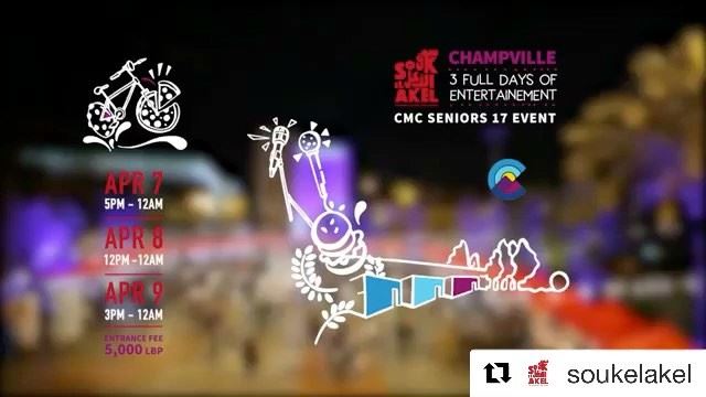 @soukelakel champville here we come! Metn will be on fire this weekend,... (Champville)