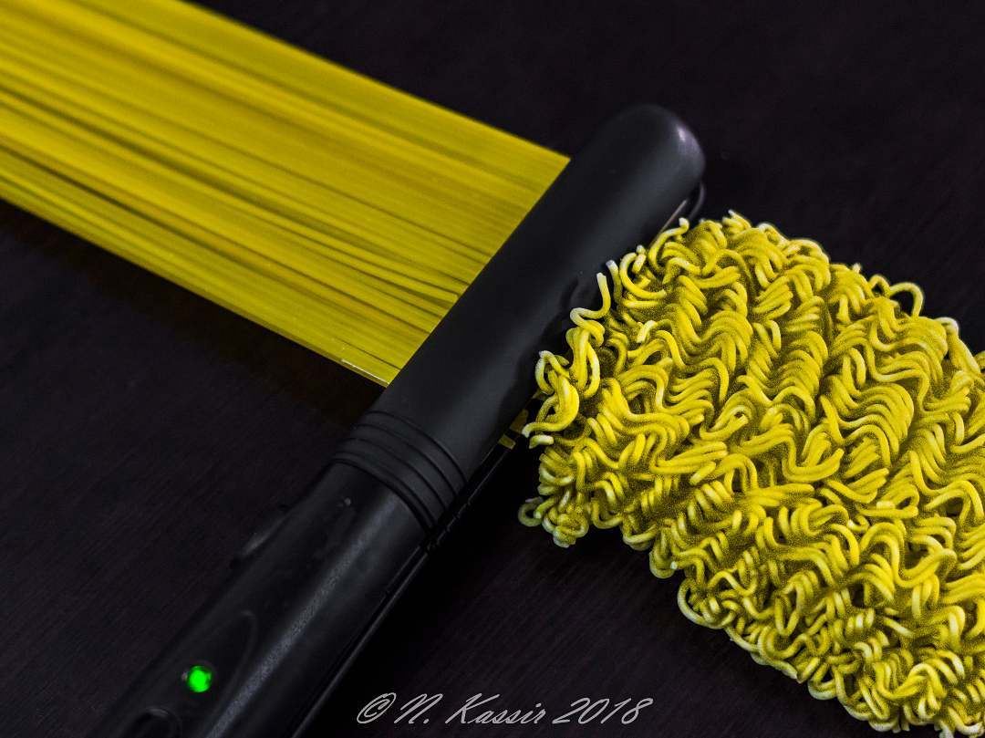  spaghetti  noodles  flat  iron  hairstraightener  barilla  Maggi  philips...