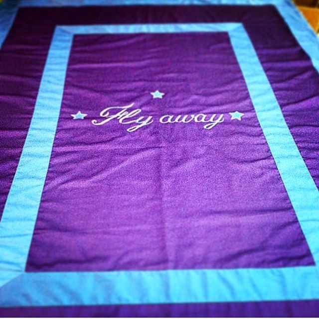 Spread your wings ☄& FLY ☁️ customised beddings  Write it on fabric by nid...