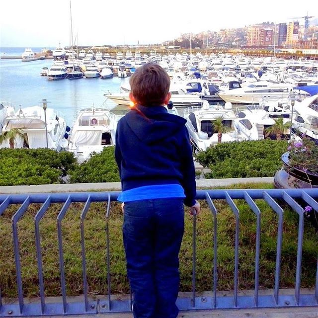 Standing at the dock of the bay...  boats  seaside  lookingforward  dbayeh... (La Marina Club Debaye)