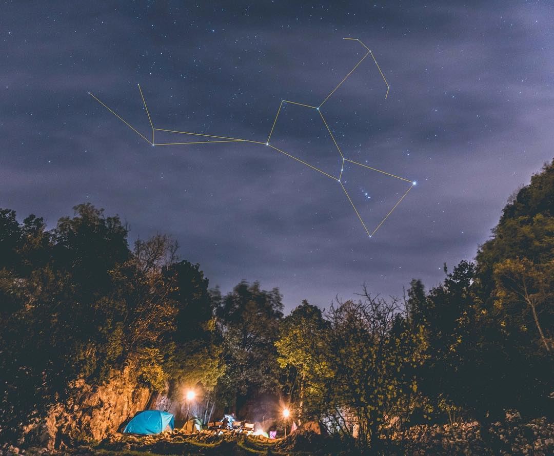 Stargazing 101 🔭Orion Constellation (The Hunter) ⛺️🔥 ⠀⠀⠀⠀⠀⠀⠀⠀⠀⠀⠀⠀⠀⠀⠀⠀⠀⠀⠀ (Chahtoul Camping)