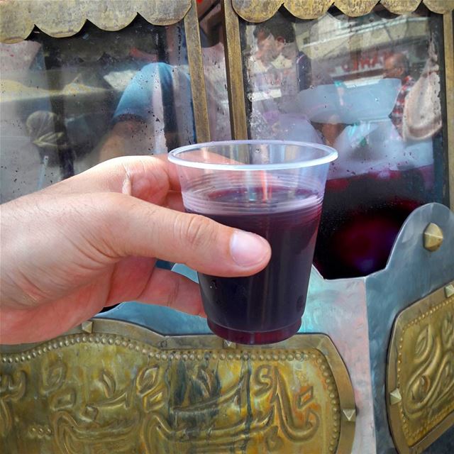 Starting my day with a cup of blueberry juice. Good morning everyone!... (Tripoli, Lebanon)