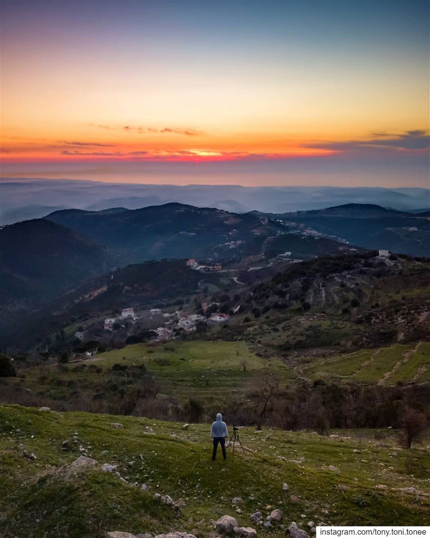 Still chasing  sunsets ...This time from the hills of Jezzine overlooking... (Jezzîne, Al Janub, Lebanon)