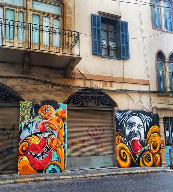 Street Art..  TheUrbanPotato .... lebanon  urbanlebanon  achrafieh ... (Monot Street)
