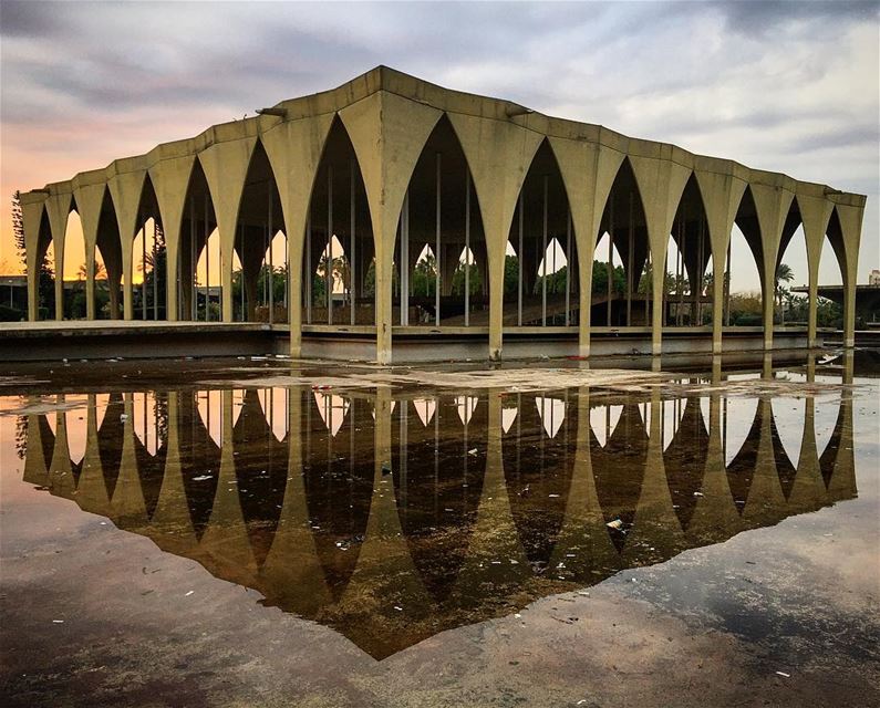 Structural perfection when built from nature. architecture  oscarniemeyer... (Tripoli, Lebanon)