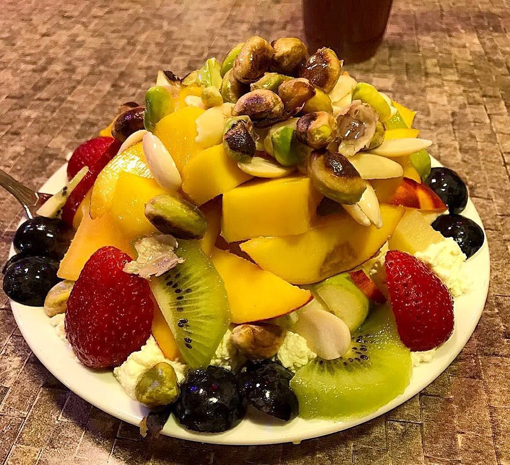 Summer Fruits and kashta craving. eatwell  fruitsalad  fruit  lebanoneats...