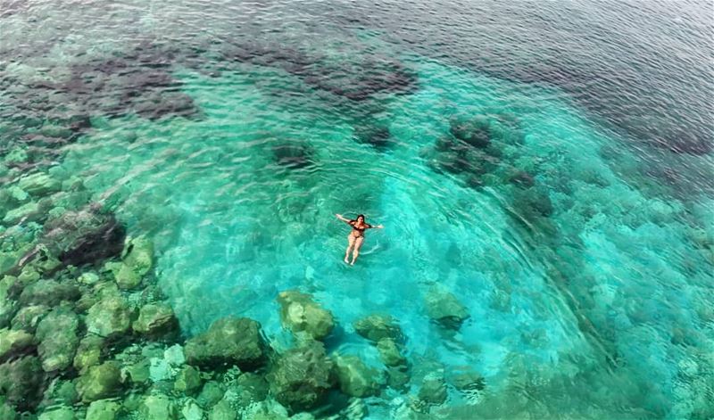  Summer has just begun 😎 Swimming  CristalClearWater  Sea  RasElBayada ... (Al Bayyadah, Al Janub, Lebanon)