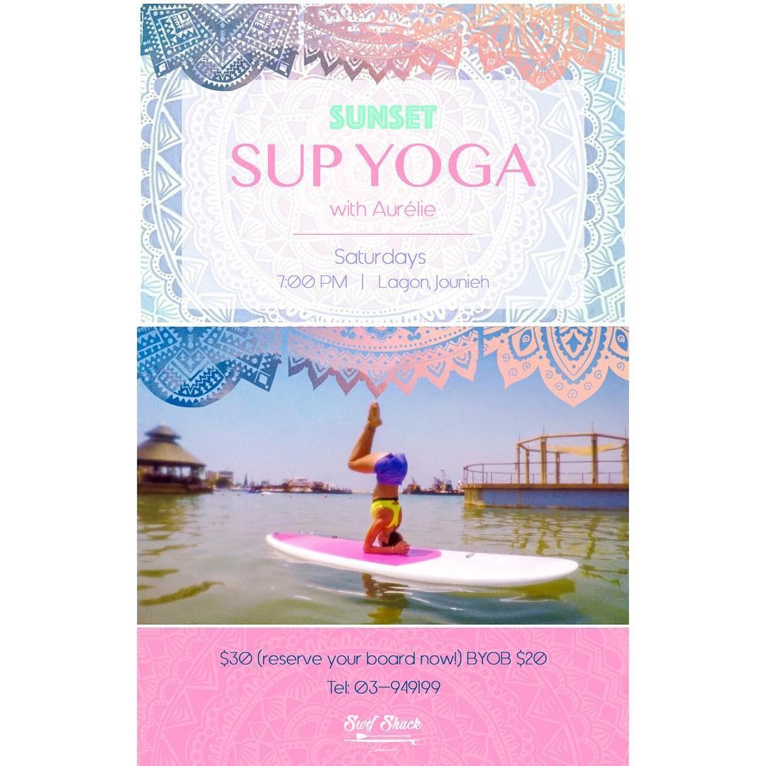 🌞💦Summer Sunset SUP Yoga 🤸🏻‍♀️**Take your yoga practice to another... (Surf Shack Lebanon)