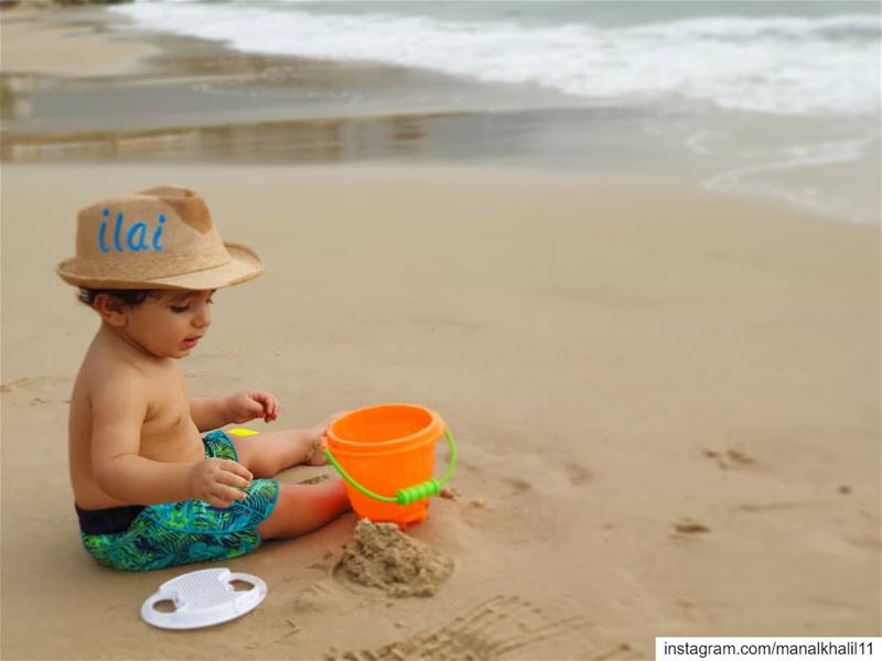 Sun 🌞 Sand ⏳ Sea 🏖 fun  playing  beach  babyilai  love  sun  heat ...