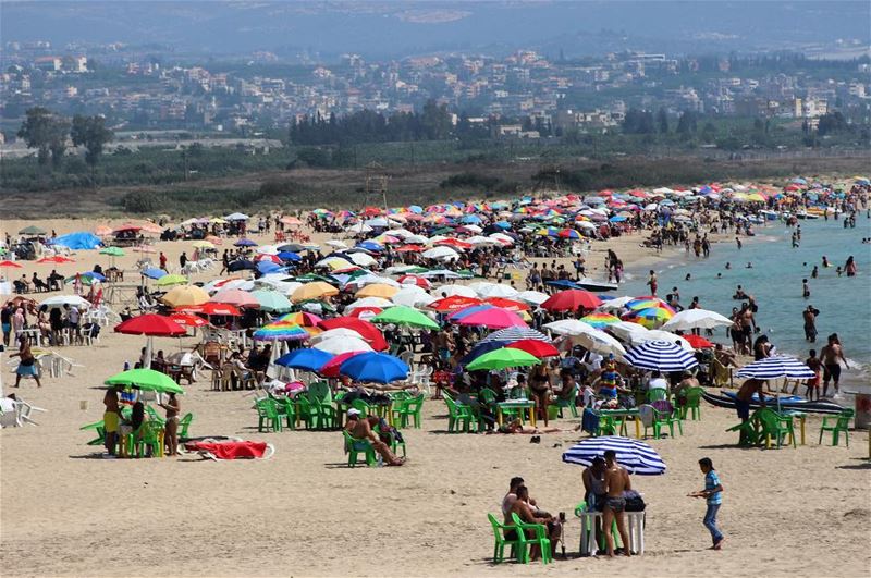 Sunday beach time lebanontimes  lebanon  tyre  south  beach  water ... (Tyre, Lebanon)