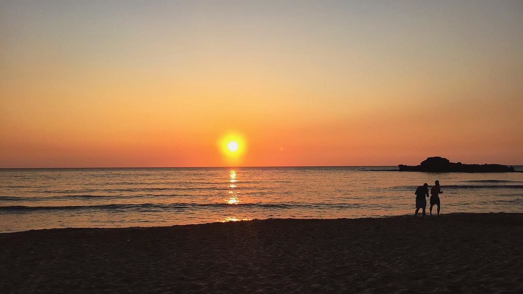 🎞Sunday by the beach 🎞 nofilter  lebanon  jbeil  byblos  sunset ... (Byblos - Jbeil)