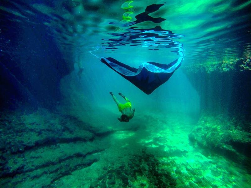  sunday diving dive freediving cave nature cliff underwater hammock...