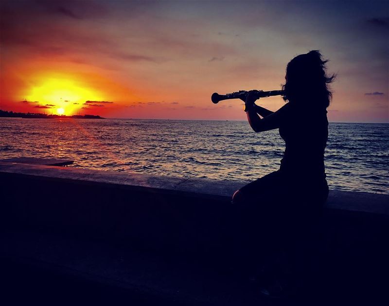 Sunset and good music....🎶🎵🌅•••••••••••••••• sunset ... (جونية - Jounieh)