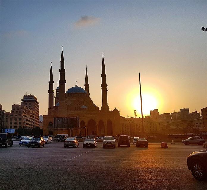 Sunset❤❤❤ beirut  sunset  mosque  downtownbeirut  collectingmoments ...
