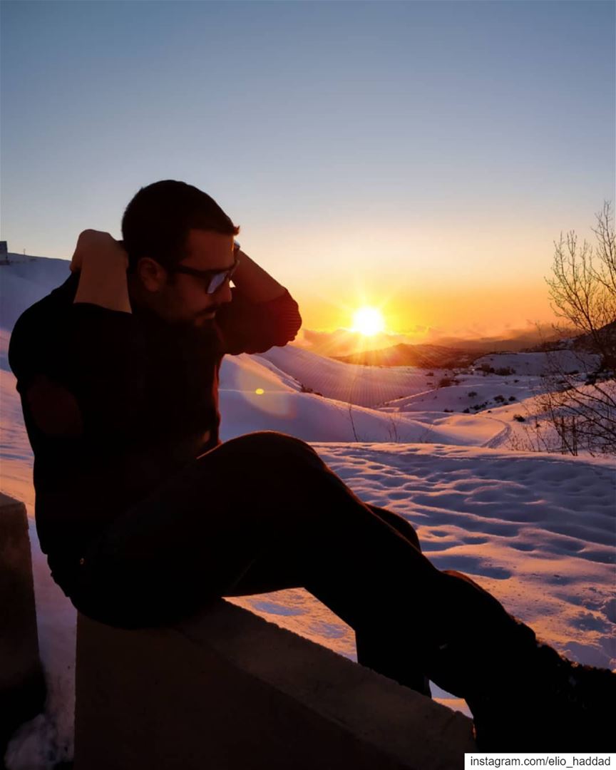  Sunset  Lebanon  Kfardebian 🇱🇧  ShotOnOnePlus  OnePlus  Sun  Snow  Sky ... (Kfardebian, Mont-Liban, Lebanon)