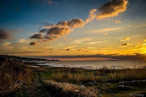  sunset  sunset🌅  nature  sea  beach  sun  sky  clouds  saida ... (Saïda, Al Janub, Lebanon)