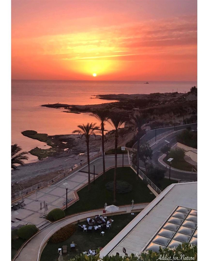 Sunsets are proof that, no matter what happens, every day can end... (Mövenpick Hotel & Resort Beirut)