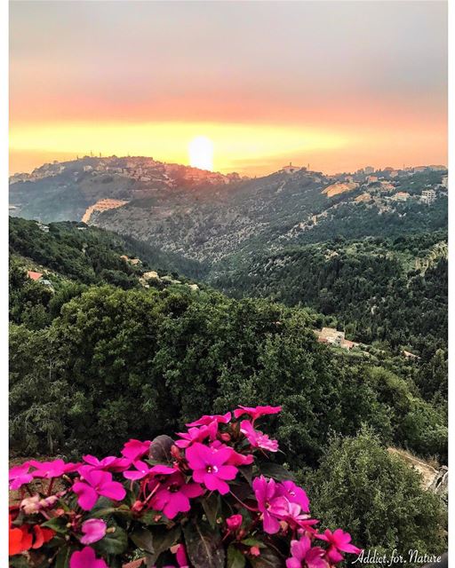 Sunsets are proof that, no matter what happens, everyday can end... (El Kfour, Mont-Liban, Lebanon)
