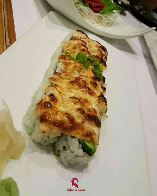 Sushi covered with Halloumi. IS THIS EVEN REAL?😍------------------------- (Pasadena, California)