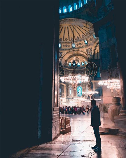 Take a deep breath of faith ✨-- lensebible  theworldshotz ... (Hagia Sophia, Istanbul)