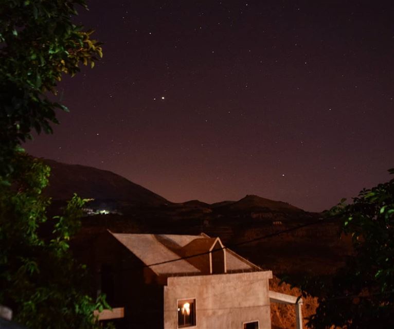take me home 💜 nightphotography  bekaakafra  myvillage  Lebanon  liban ... (Bekaa Kafra)