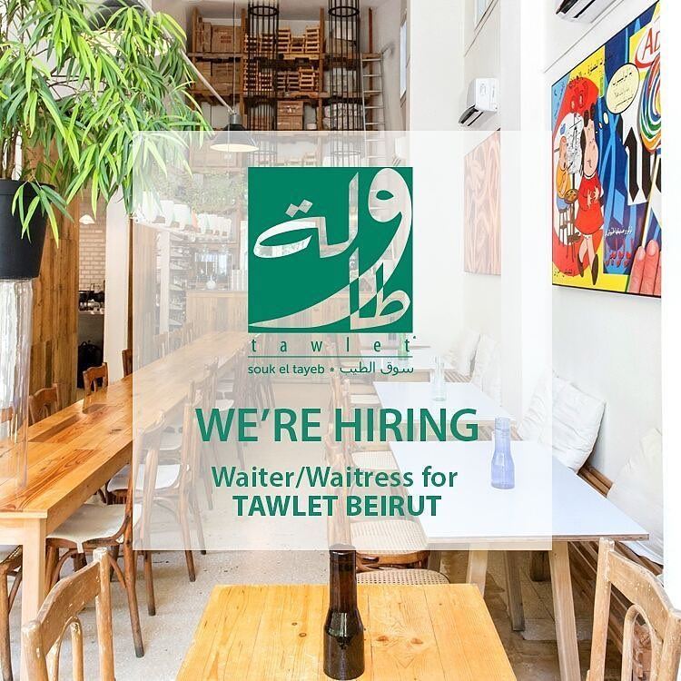 Tawlet is hiring a waiter/ waitress for Tawlet Beirut. We are looking for...