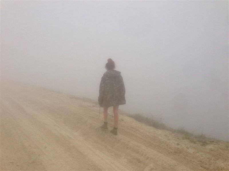  tbt  fog  mist loner  road hike hiking hikingadventures hiker lebanon...