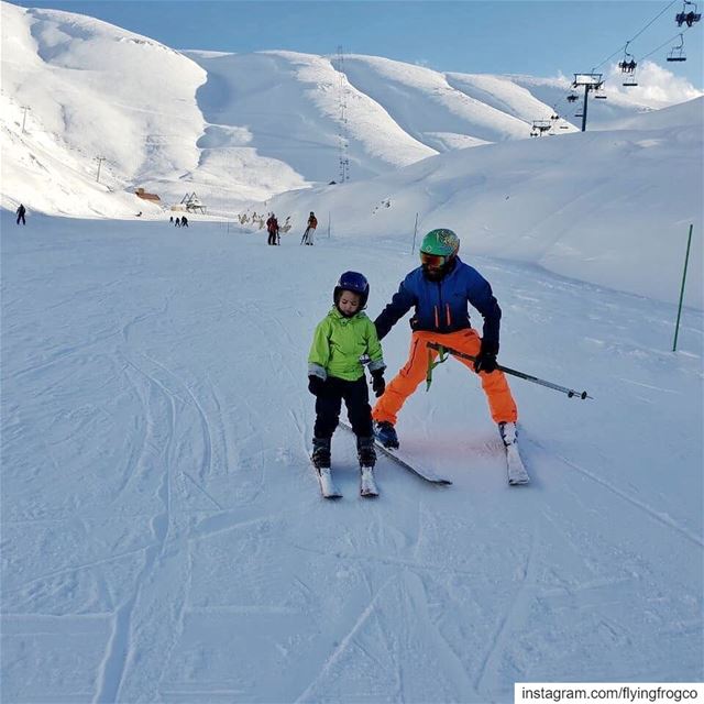 Teach them young!!Book your kids ski lessons now, perfect conditions for... (Mzaar Ski Resort Kfardebian)
