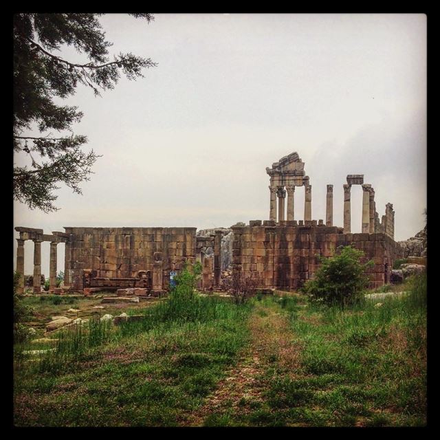 Temple of Adonis: Roman Ruins in Faqra, Lebanon. 🖤💚 photography ... (Faqra Ruins)