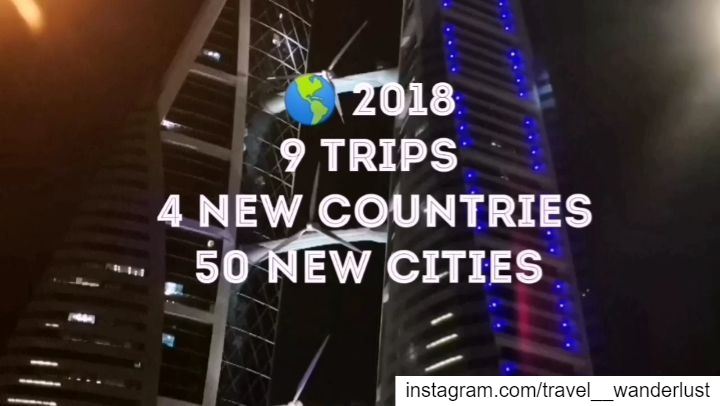 Thank you 2018 for being that generous!9 trips - 4 new countries (Indonesi (Beirut, Lebanon)