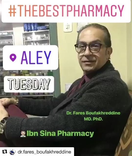 Thank you for the beautiful post !  FavoriteDoctor ❤️ Repost @dr.fares_bouf (Pharmacy Ibn Cina)