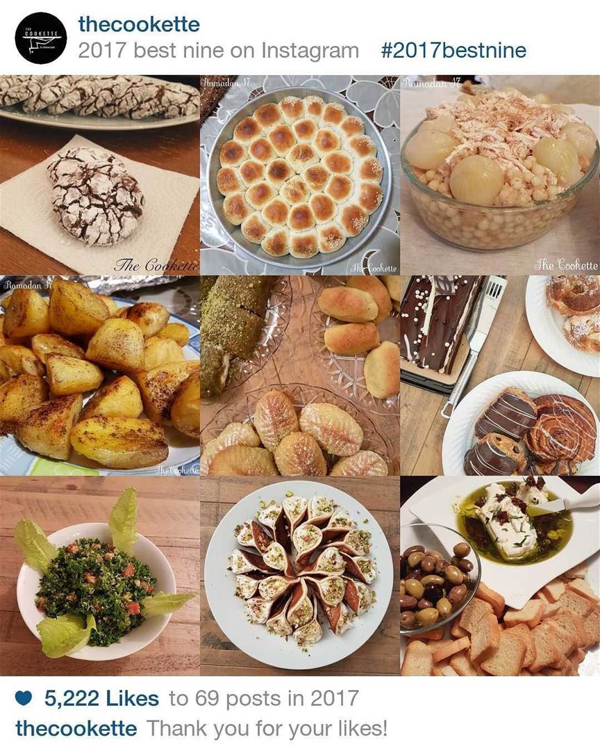 Thank you to every single Liker and Follower 🌸 The Cookette's best nine... (Beirut, Lebanon)