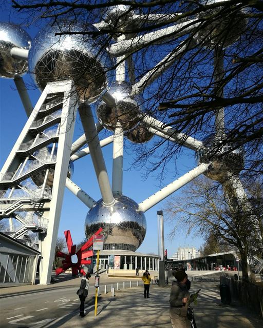 The Atomium -  ichalhoub in  Brussels  Belgium shooting with a mobile...