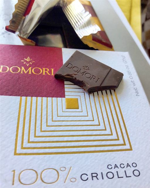 The bitterest chocolate I've ever taste! 100% cacao! Domori ...