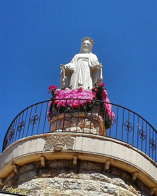 The blessed Virgin is like a good mother who,not content with looking... (Jezzîne, Al Janub, Lebanon)