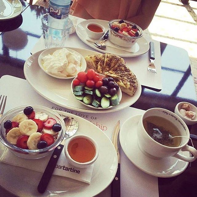The breakfast of champions is really known as the Lebanese Breakfast!!! (Bartartine)