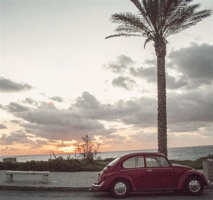 The cars we drive say a lot about us.😉sunsettime carlovers instacars... (Tyre, Lebanon)