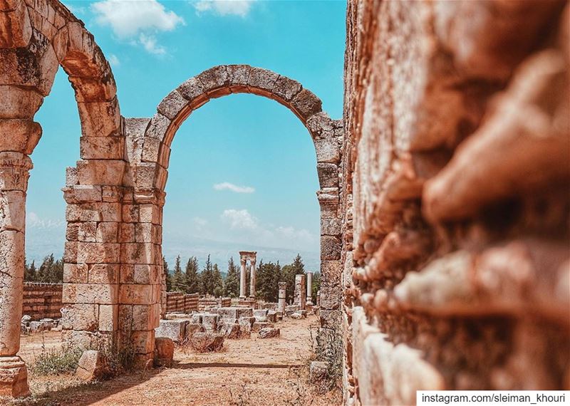 The city of Anjar was founded at the beginning of the 8th century 🇱🇧•••• (`Anjar, Béqaa, Lebanon)