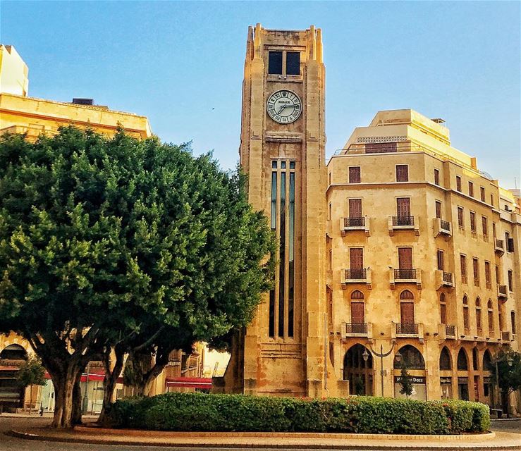 The clock is ticking ............ beirut  bybike  city  clock ... (Downtown Beirut)